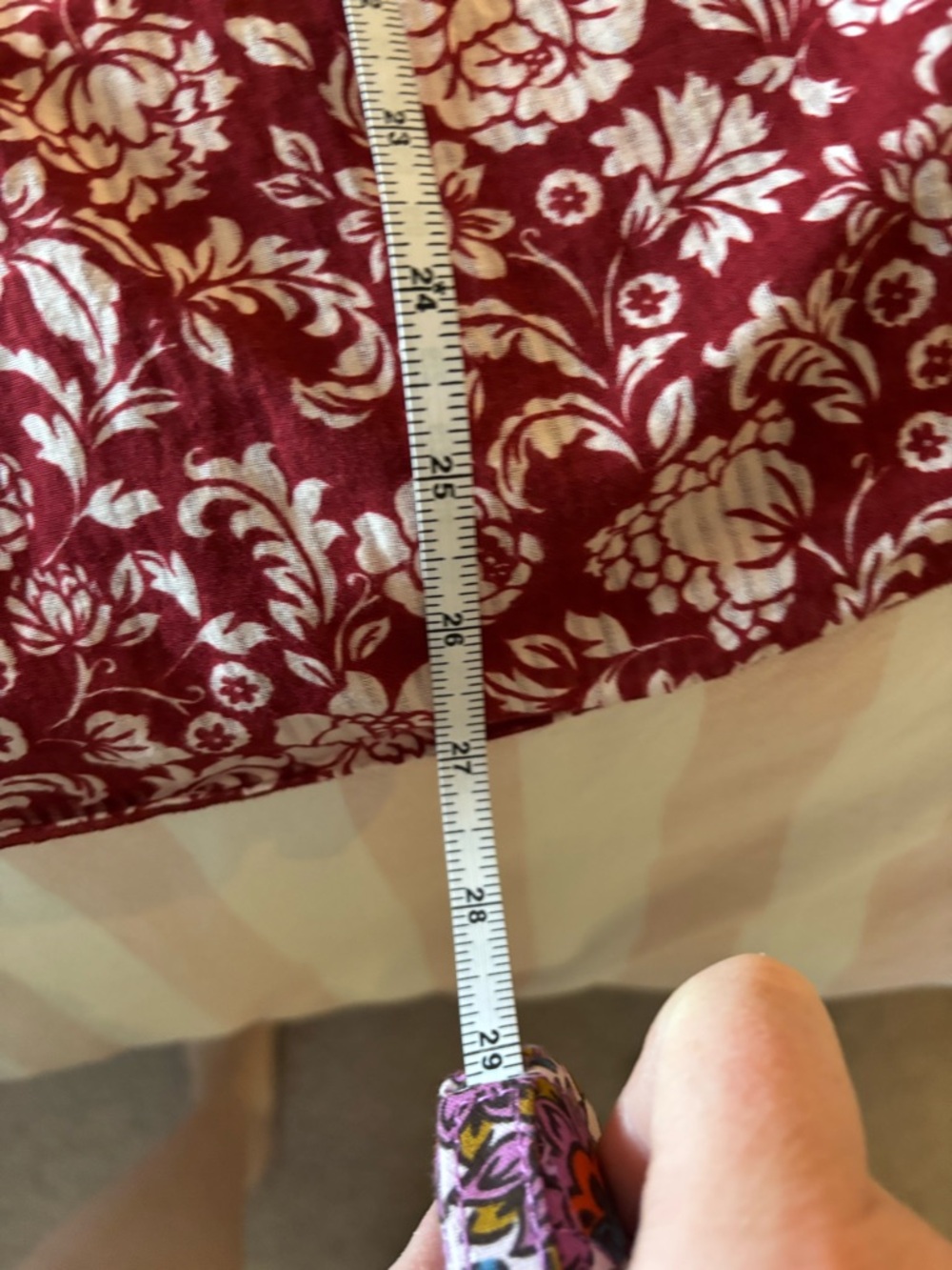 See by Chloe Floral Red White Printed V-Neck Tie Ruffle Blouse 44/12 - Picture 8 of 8